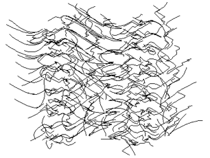 A very approximate 2D graphical representation of one possible output