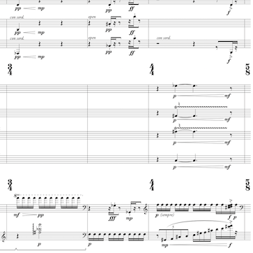 snapshot of score of Double Entendre